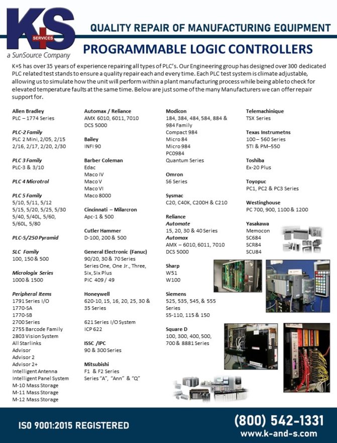 Programmable Logic Controls (PLC) - K+S Services