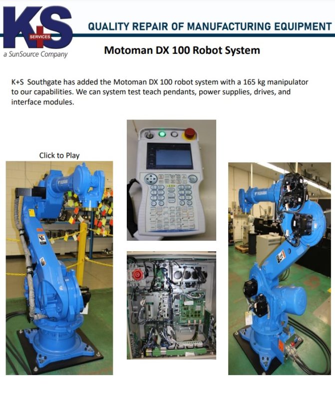 Moduman 100 Motoman DX 100 - K+S Services