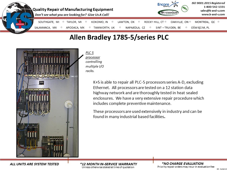 Allen Bradley 1785-5 Series PLC