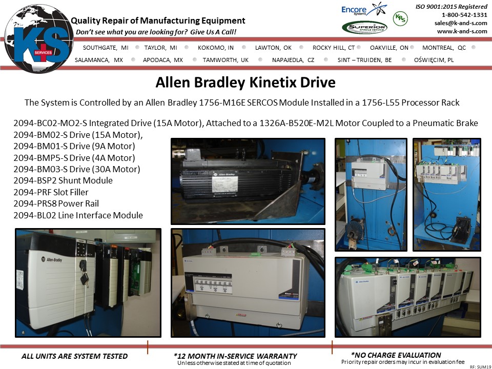 Allen Bradley Kinetix Drive System