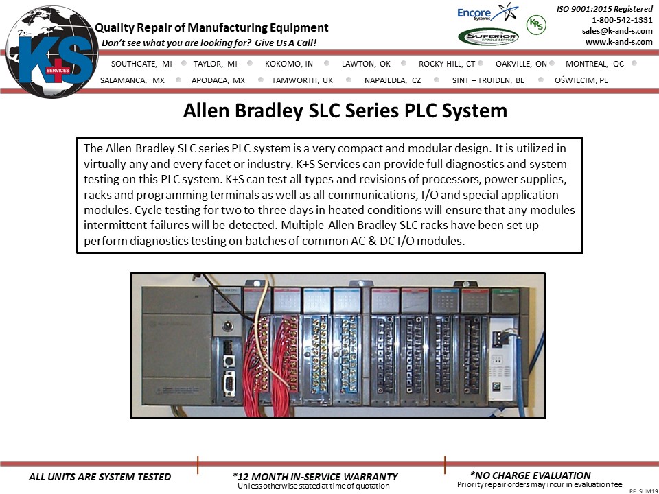 Allen Bradley SLC Series PLC System