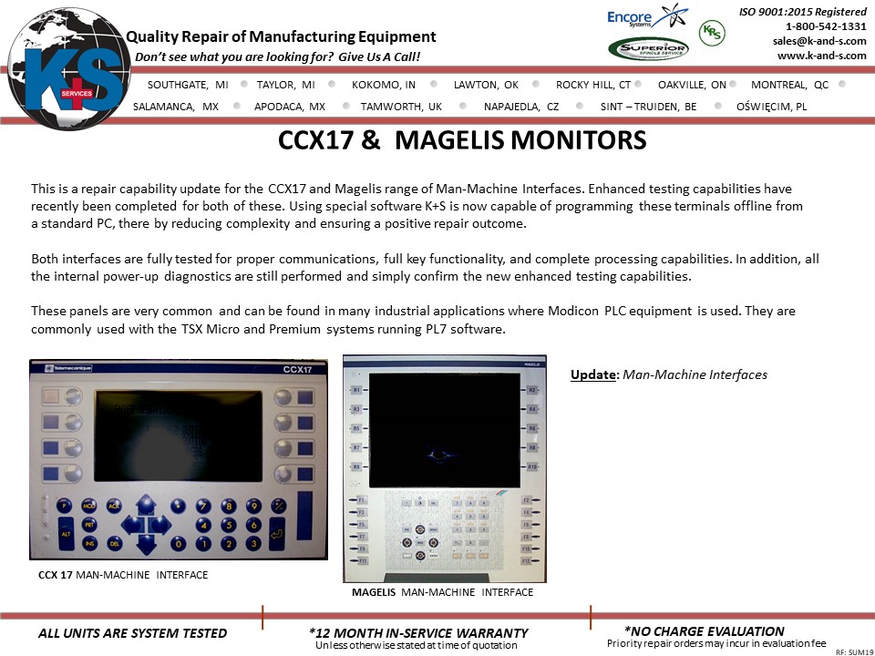 CCX17 and MAGELIS