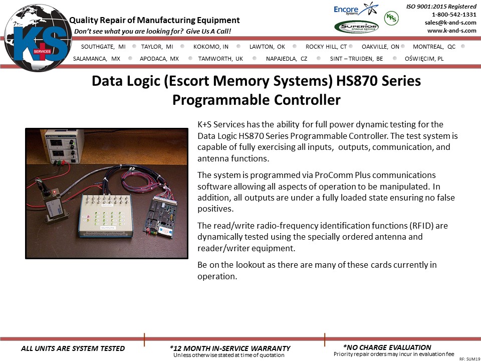 Data Logic HS870 Series