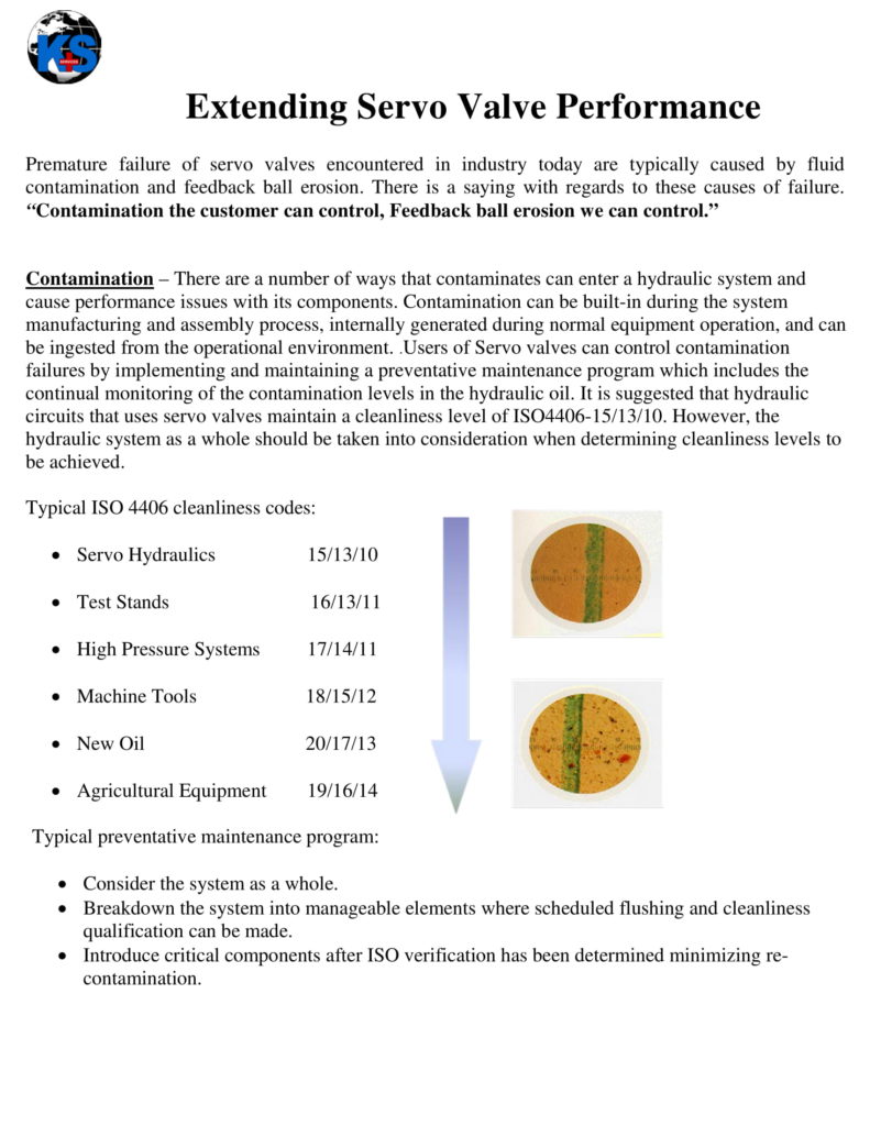 Extending Servo Valve Performance