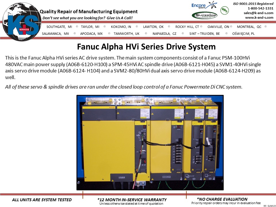 Fanuc Alpha HVi Series Drive Systems