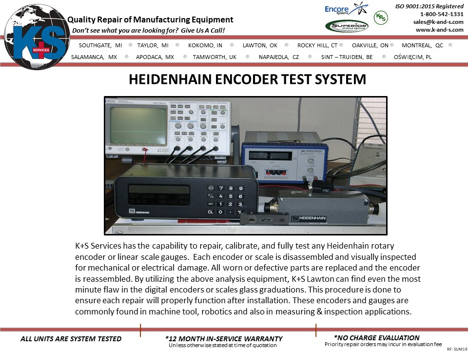 Heidenhain Encoder Test System