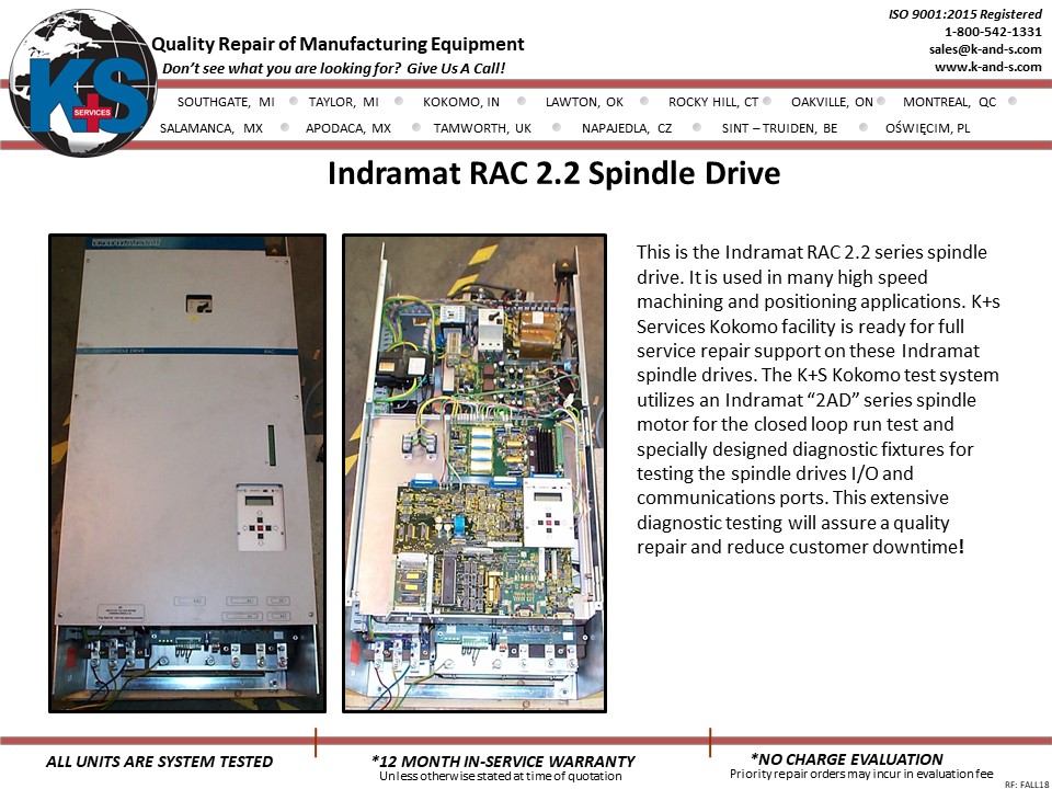 Indramat RAC 2.2 Spindle Drive