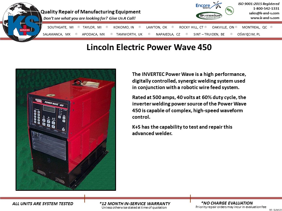 Lincoln Electric Power Wave 450