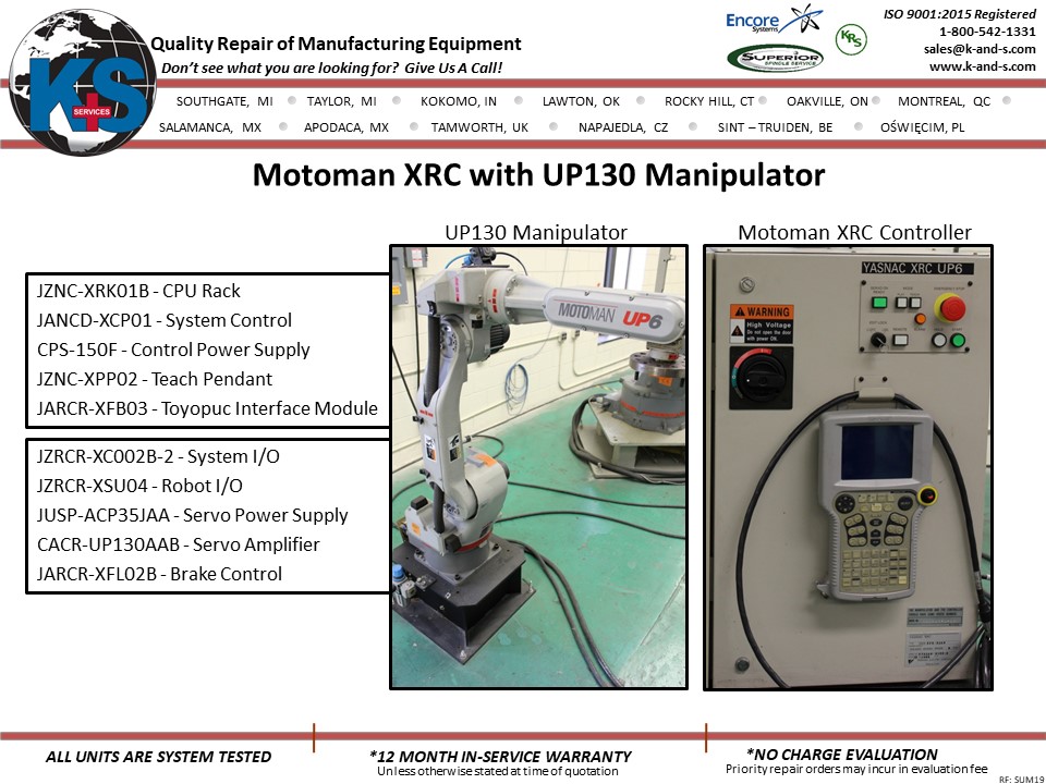 Motoman XRC with UP130 Manipulator
