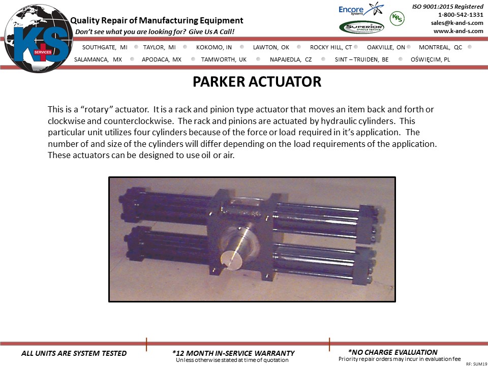 Parker Actuator