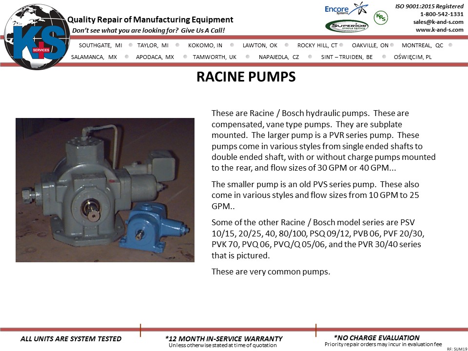 Racine Pumps