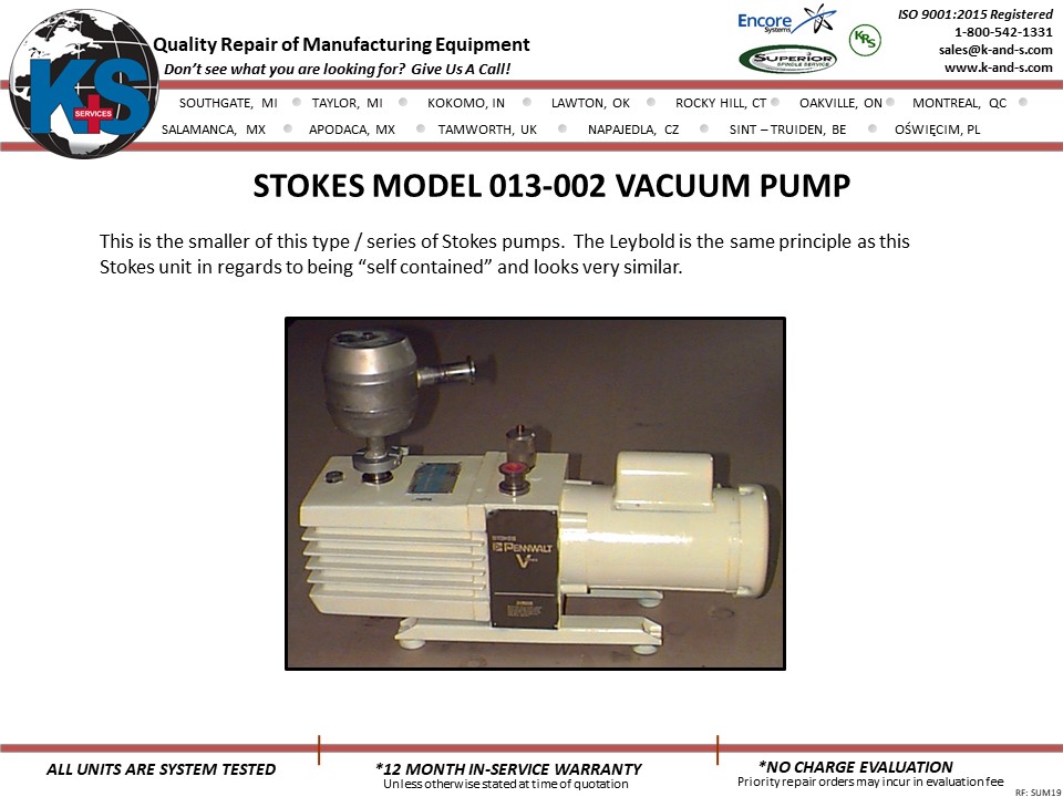 Stokes Vacuum Pumps (2)