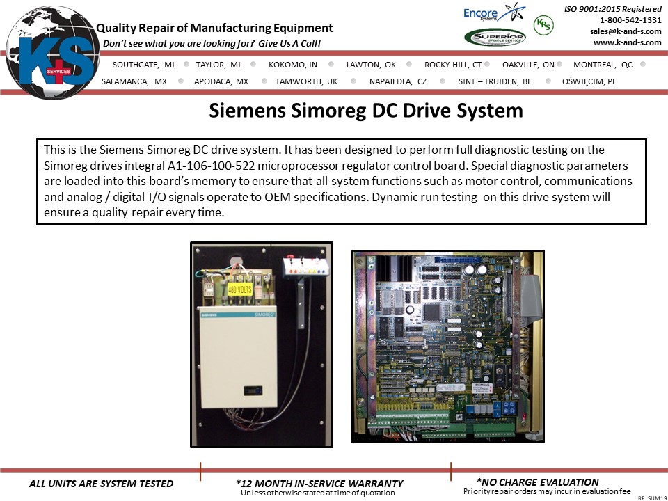 Siemens Simoreg DC Drive Systems