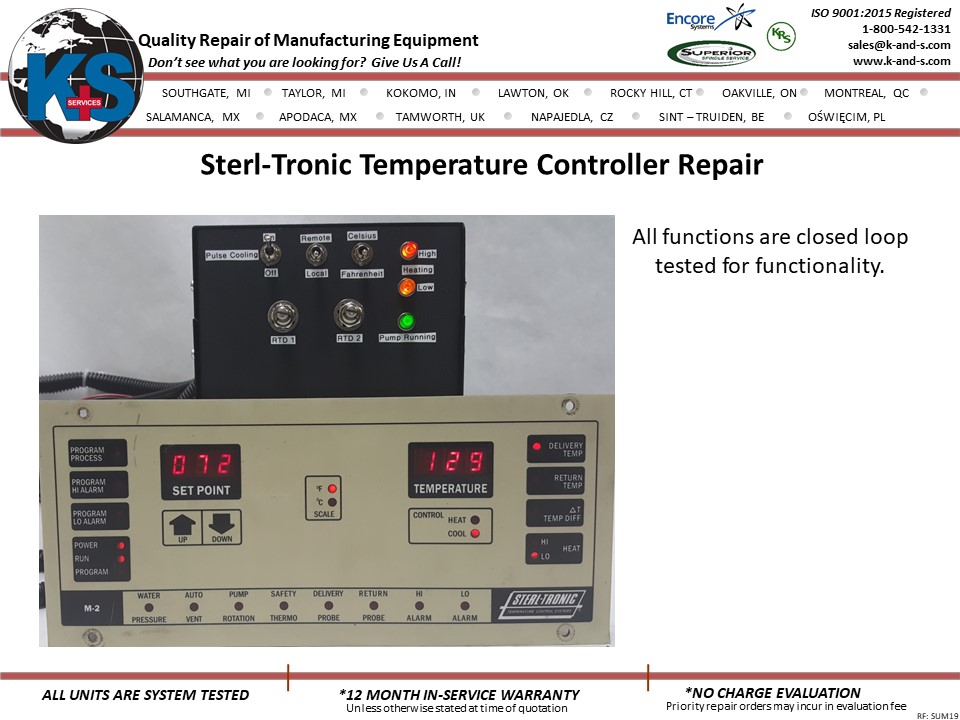 Sterl Tronic Temperature Controller Repair
