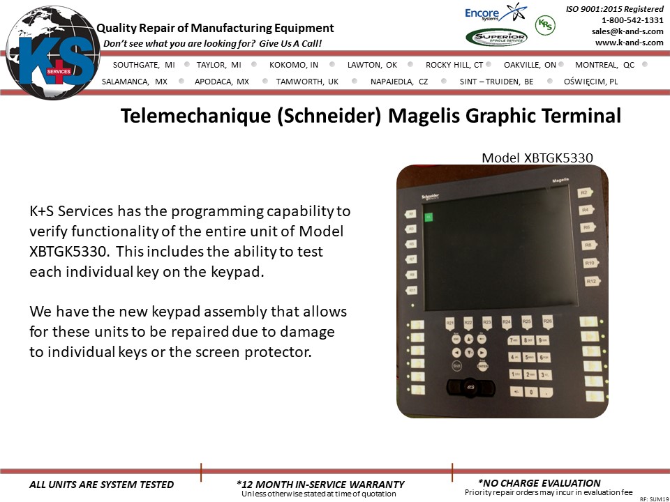 Telemechanique (Schneider) Magelis Graphic Terminal