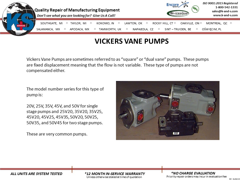 Vickers Vane Pumps