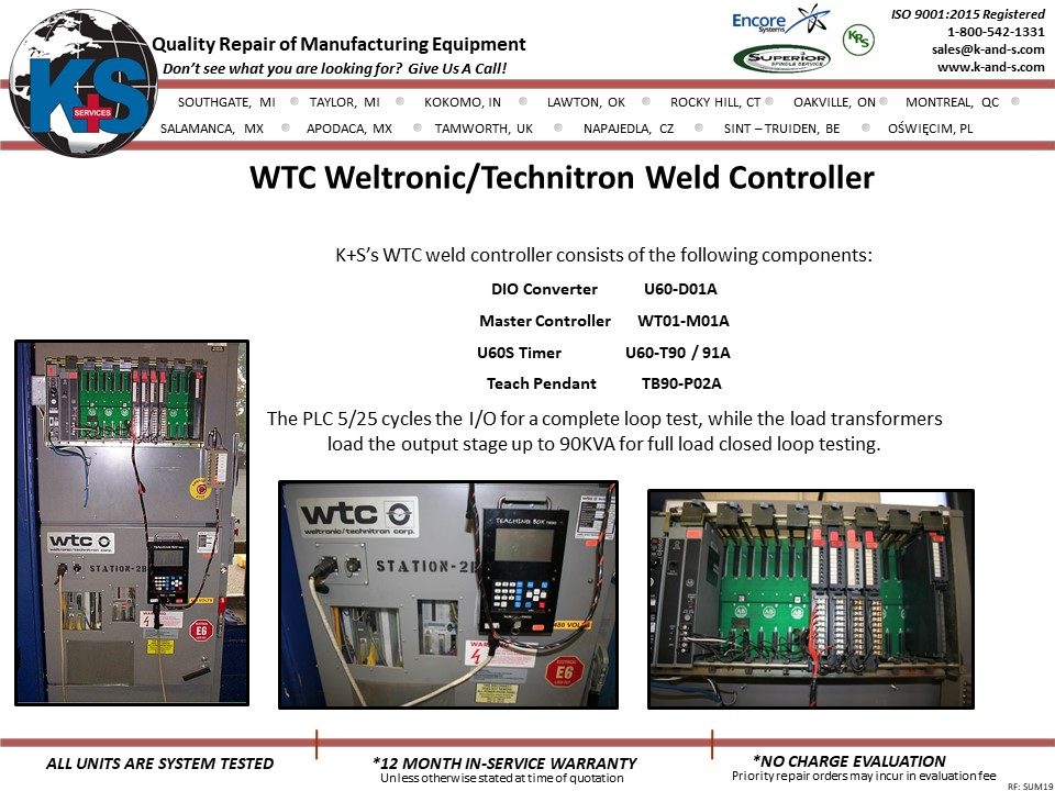 WTC Weltronic - Technitron Weld Controller