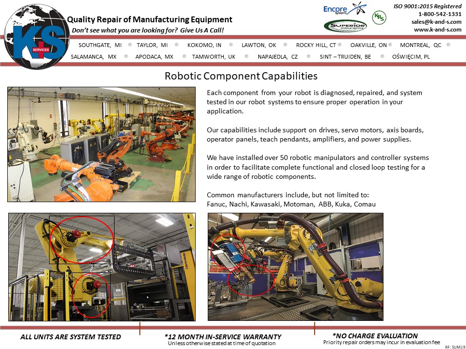 Robotic Component Capabilities