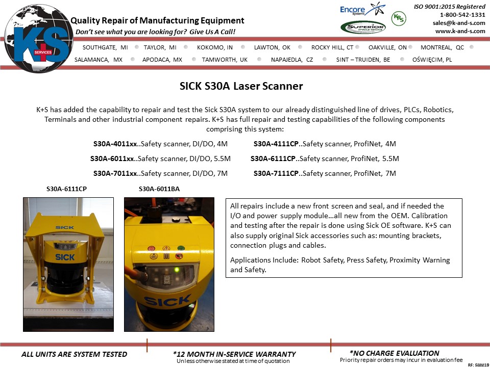 Sick S30a Laser Scanner