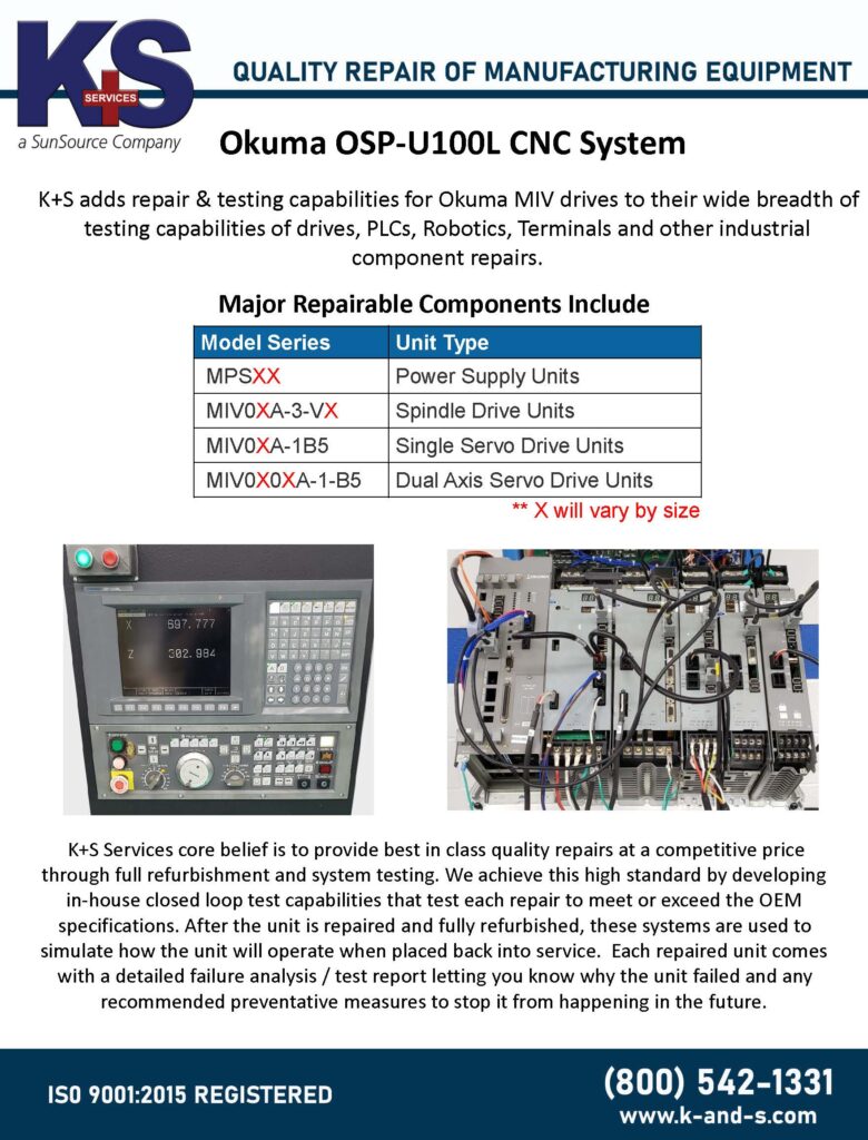 Okuma OSP-U100L CNC System